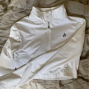 WHITE Ryderwear Long sleeve crop